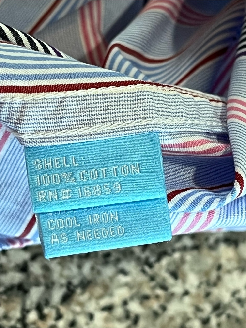 J McLaughlin Blue Stripe Button Down Shirt Mens XL - Picture 4 of 8